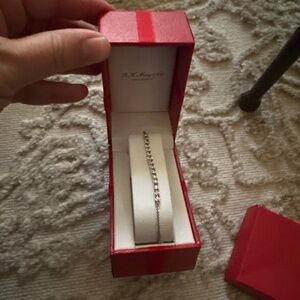 Macys Silver Diamond Bracelet